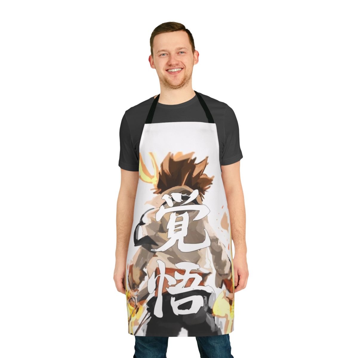 An apron inspired by the inheritance and legal themes in the anime/manga Katekyo Hitman Reborn, featuring characters Tsuna Sawada and Tsunayoshi Sawada.
