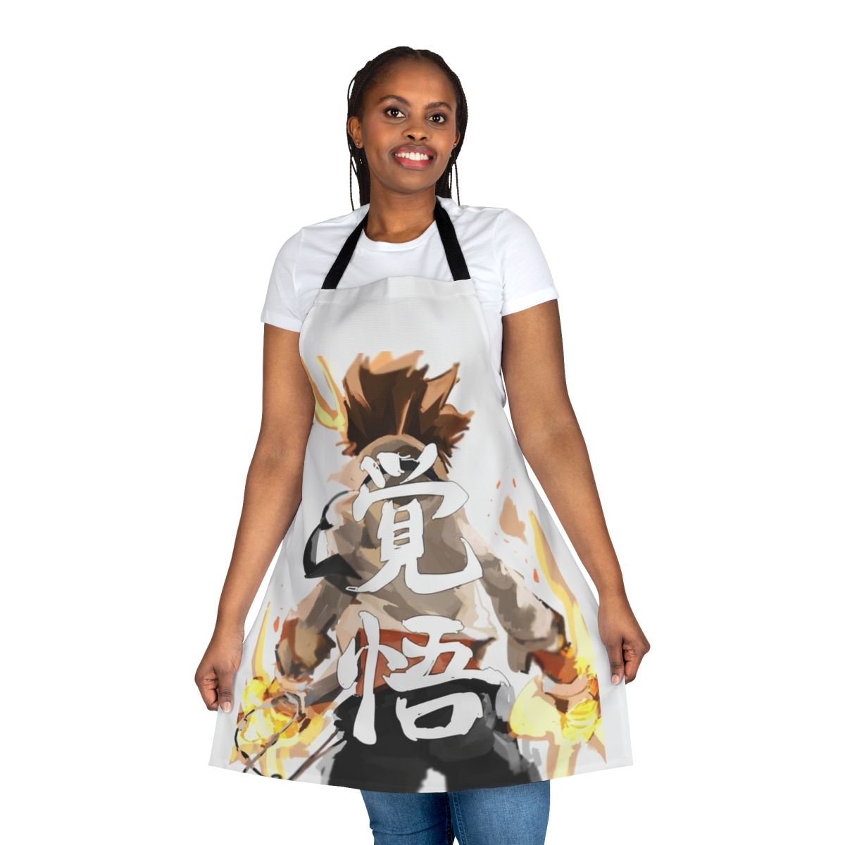 An apron inspired by the inheritance and legal themes in the anime/manga Katekyo Hitman Reborn, featuring characters Tsuna Sawada and Tsunayoshi Sawada.