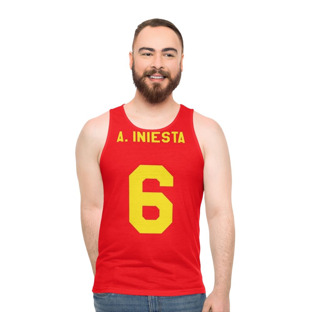 Iniesta Spain National Team Jersey Tank Top