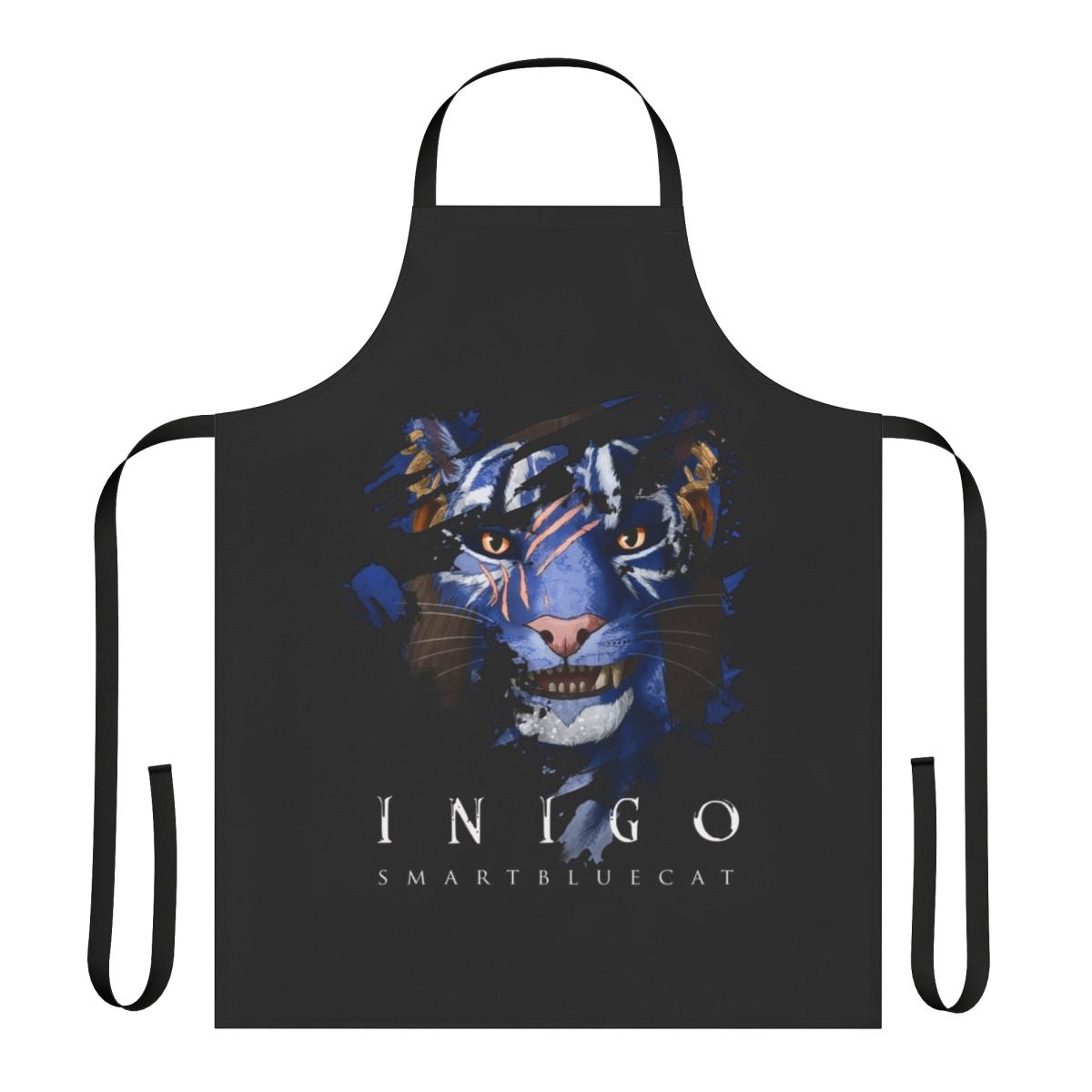 Inigo-inspired fantasy apron with darker color scheme for cooking and gaming enthusiasts