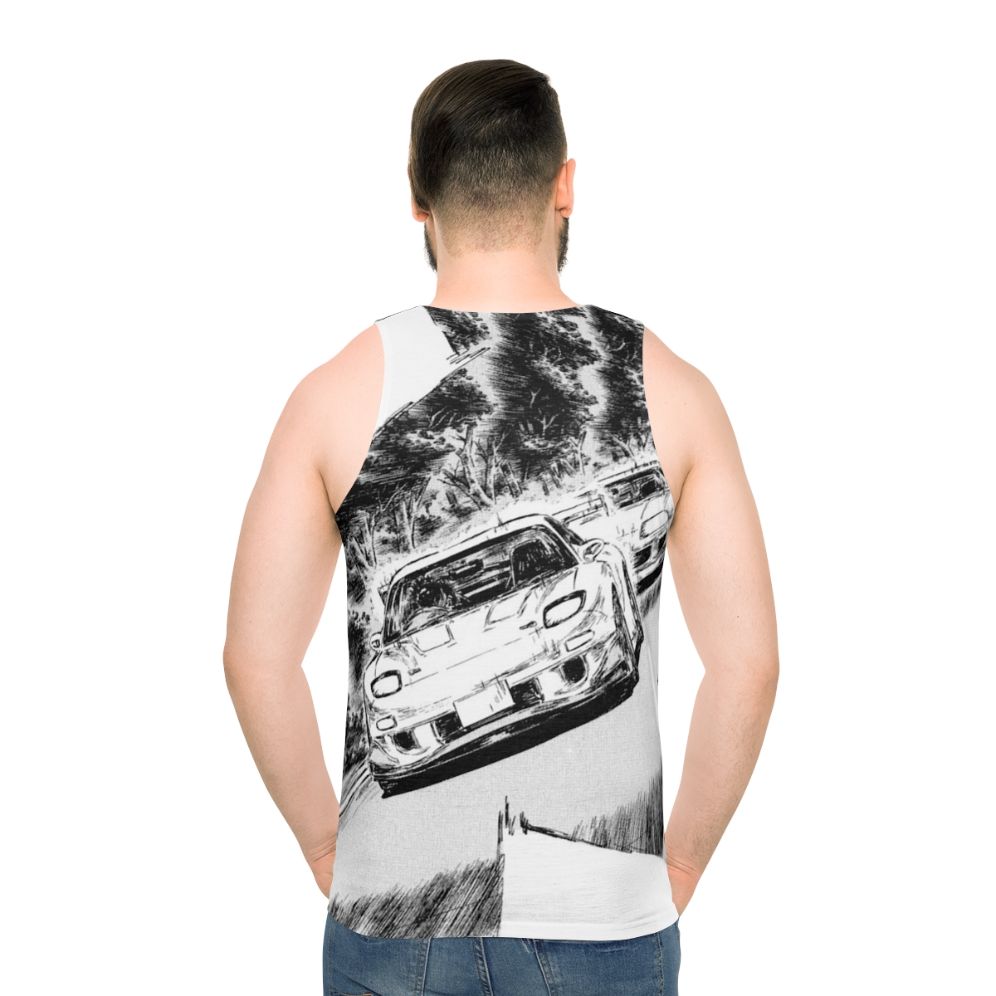 Initial D inspired JDM cars unisex tank top