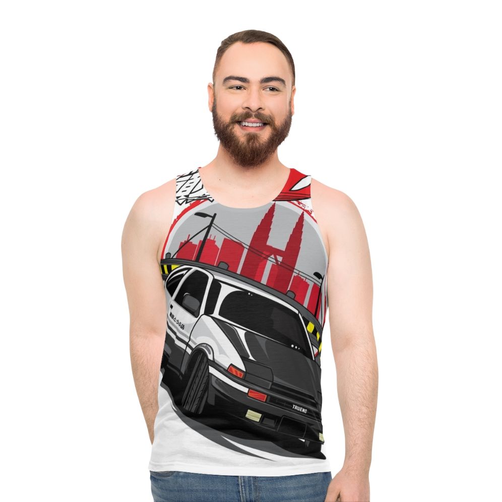 Initial D Unisex Racing Car Graphic Tank Top