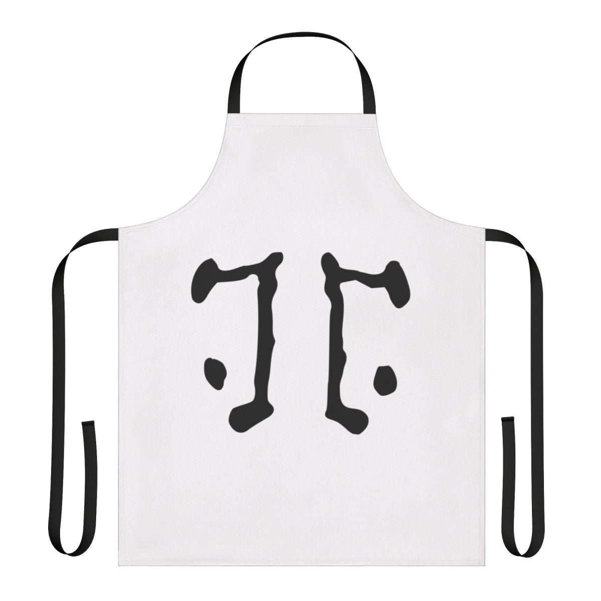 Rorschach-inspired inkblot pattern apron