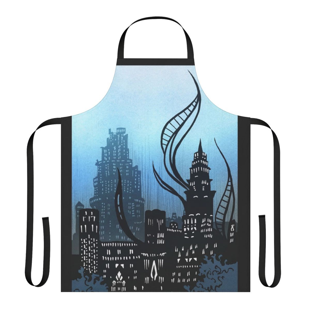 Inktober-themed apron with Final Fantasy Shadowbringers design