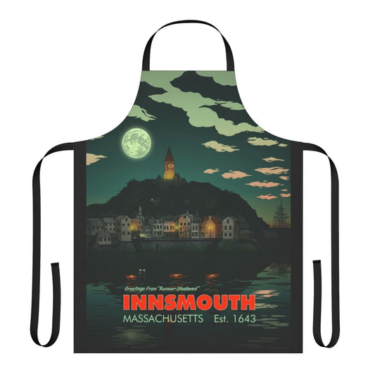 Apron featuring the city of Innsmouth, Massachusetts from the Cthulhu Mythos of H.P. Lovecraft