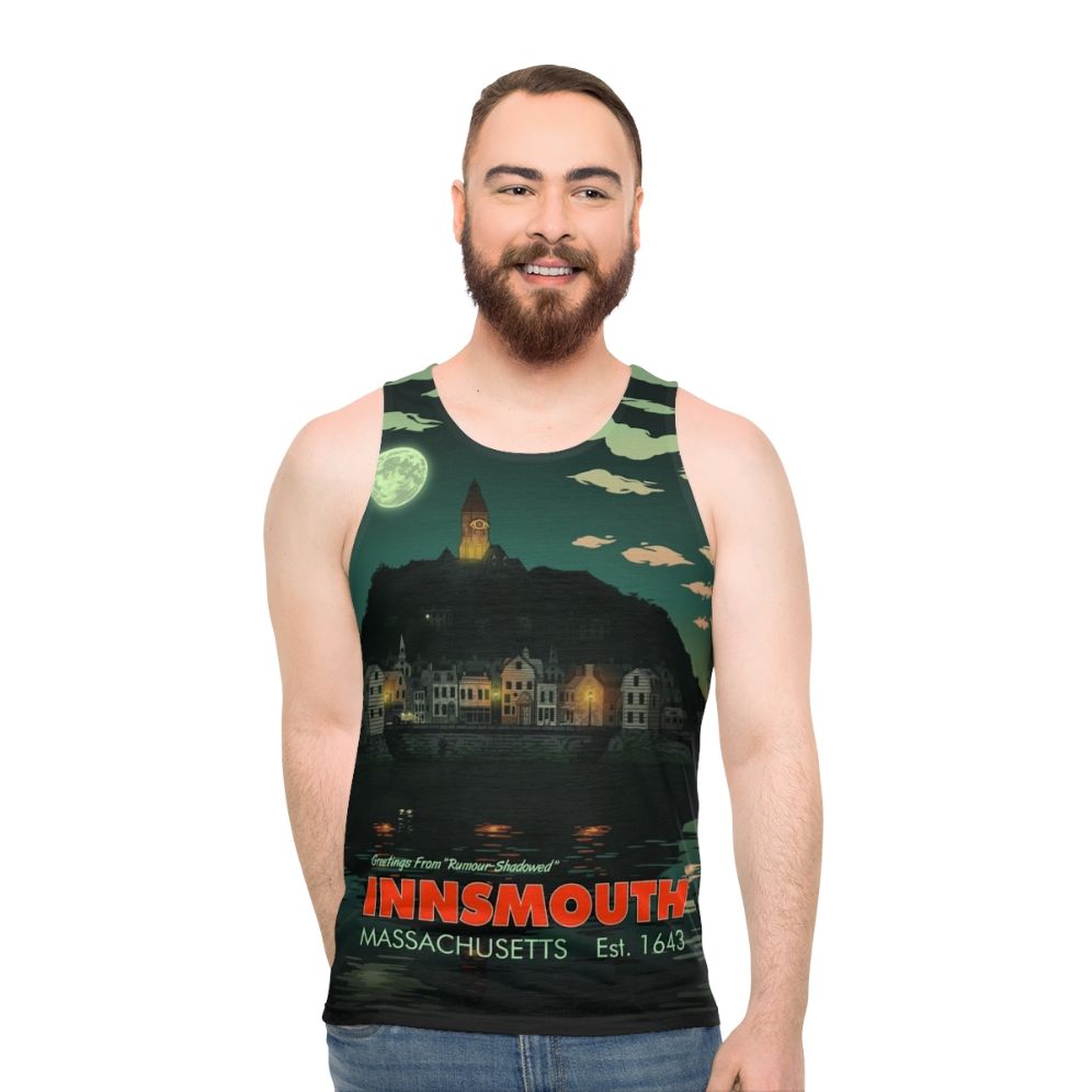 Innsmouth Unisex Tank Top with Lovecraft Cthulhu Mythos Horror Literature Design