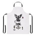 Inscryption inspired gaming apron with pixel art design