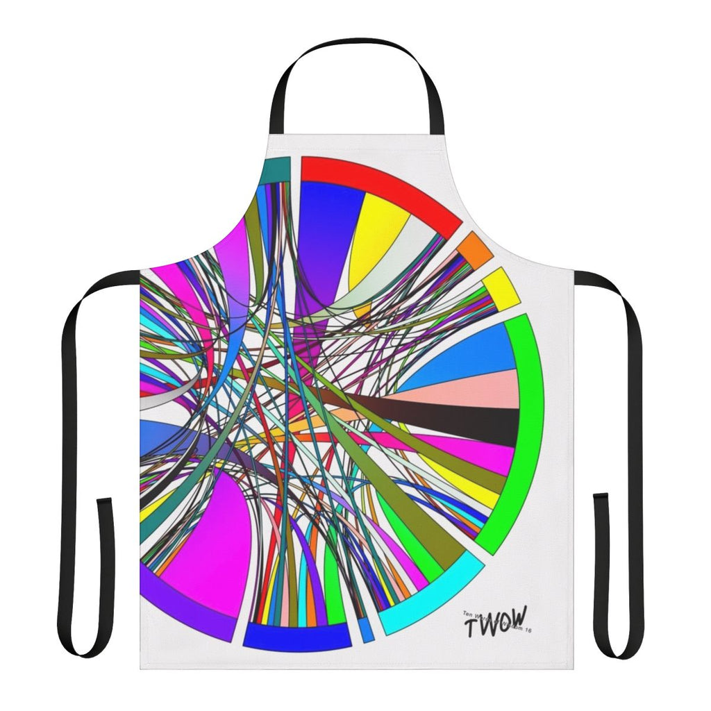 Apron featuring data visualization designs for data enthusiasts and cooks