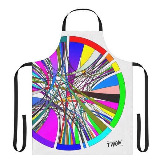 Apron featuring data visualization designs for data enthusiasts and cooks