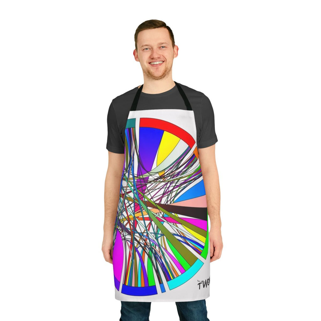 Apron featuring data visualization designs for data enthusiasts and cooks