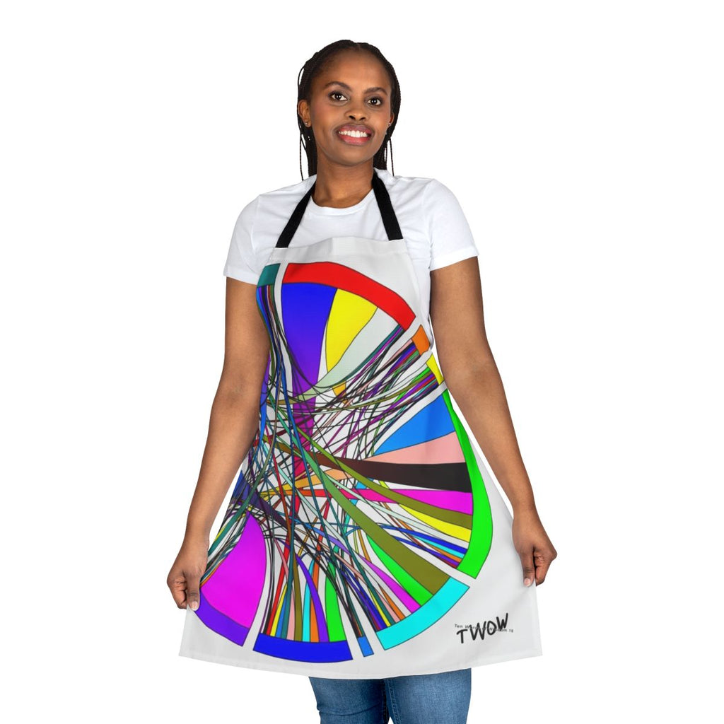 Apron featuring data visualization designs for data enthusiasts and cooks