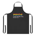 Proverbs 16:18 Bible verse apron with rainbow design