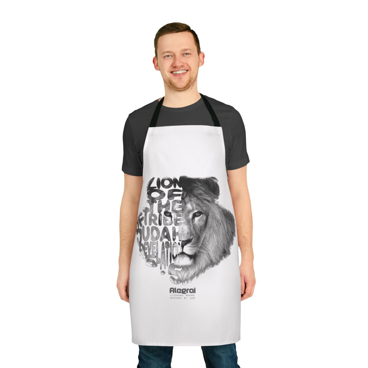Apron featuring the Lion of Judah from the Book of Revelation