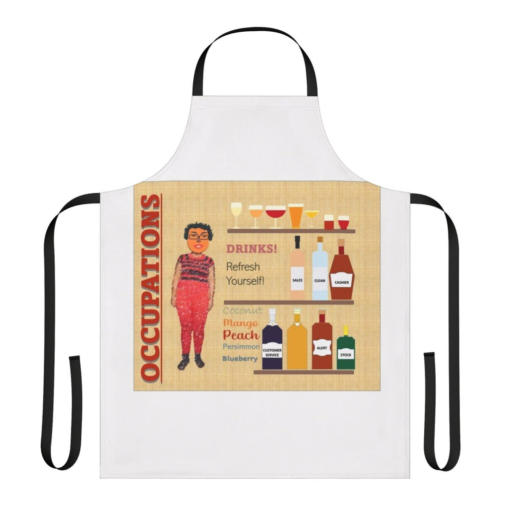 Occupations-themed apron with motivational and inspirational quotes