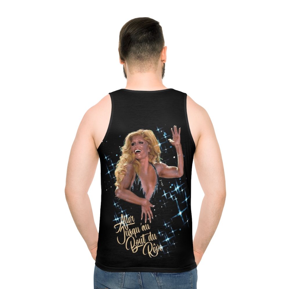 Unisex tank top with "Jusqu'au Bout Du Rêve" French song lyrics