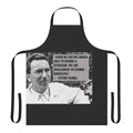 Apron featuring a digital artwork design with a quote by philosopher Viktor Frankl