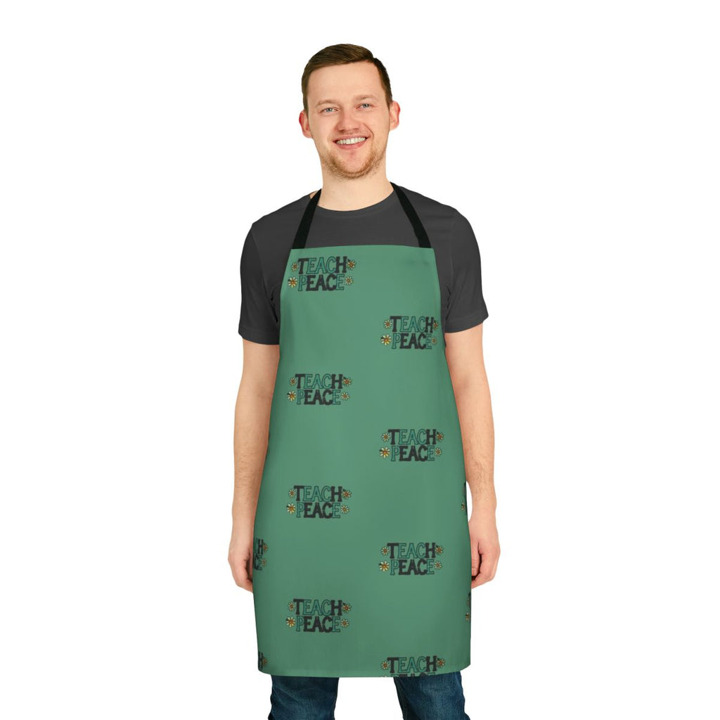Teach Peace Apron with Vintage Design for Educators