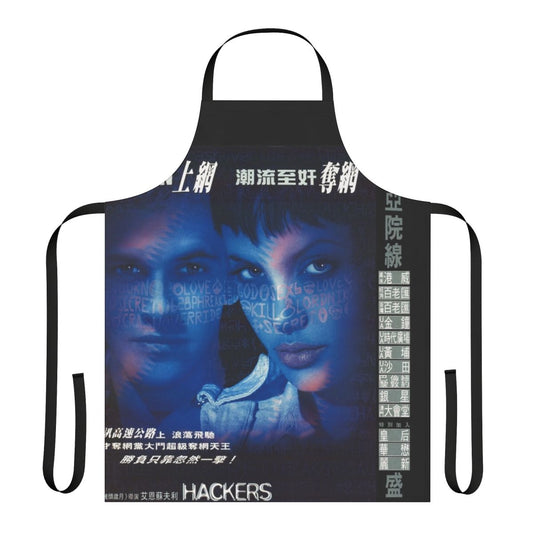 Apron featuring a vintage-style design inspired by the 1995 cult classic film Hackers