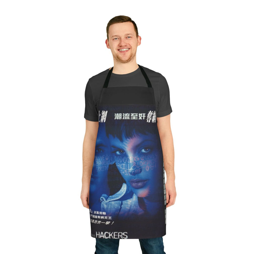 Apron featuring a vintage-style design inspired by the 1995 cult classic film Hackers
