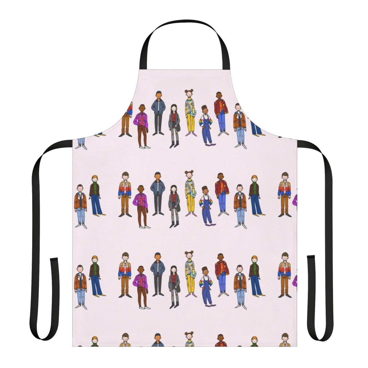 Sex Education themed apron featuring the show's characters