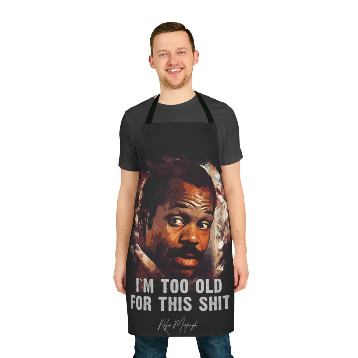 Danny Glover as Roger Murtaugh inspired cooking apron
