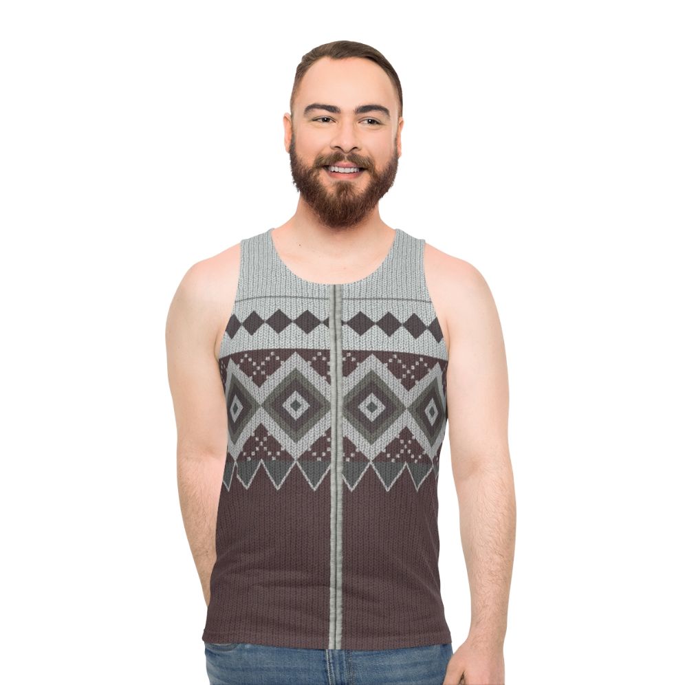 Inspired by Derek Jumper No. 1 Unisex Comedy Tank Top