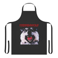 Stylish apron featuring the Steppenwolf band logo and literary references to Hermann Hesse's works