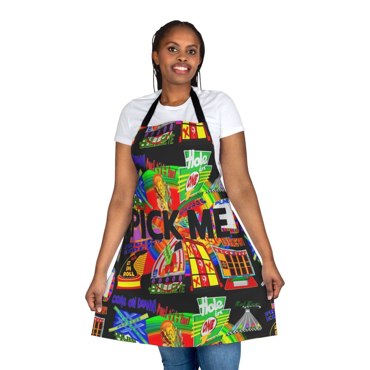 Apron inspired by the iconic game show The Price Is Right