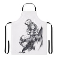 Stylized apron featuring the iconic Iron Giant robot character from the beloved animated film