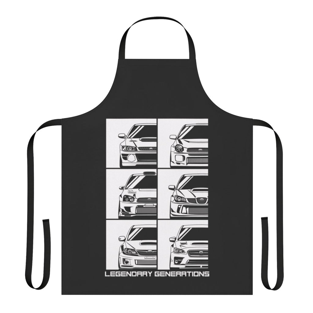 Impreza Generations Inspired Automotive Apron