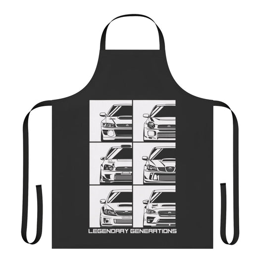 Impreza Generations Inspired Automotive Apron