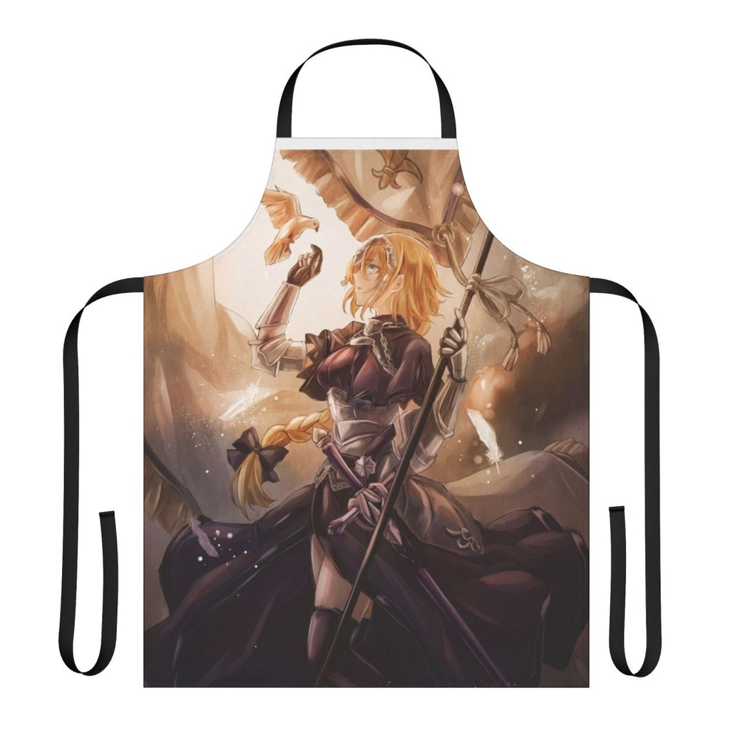 Anime-inspired apron featuring the iconic Joan of Arc character