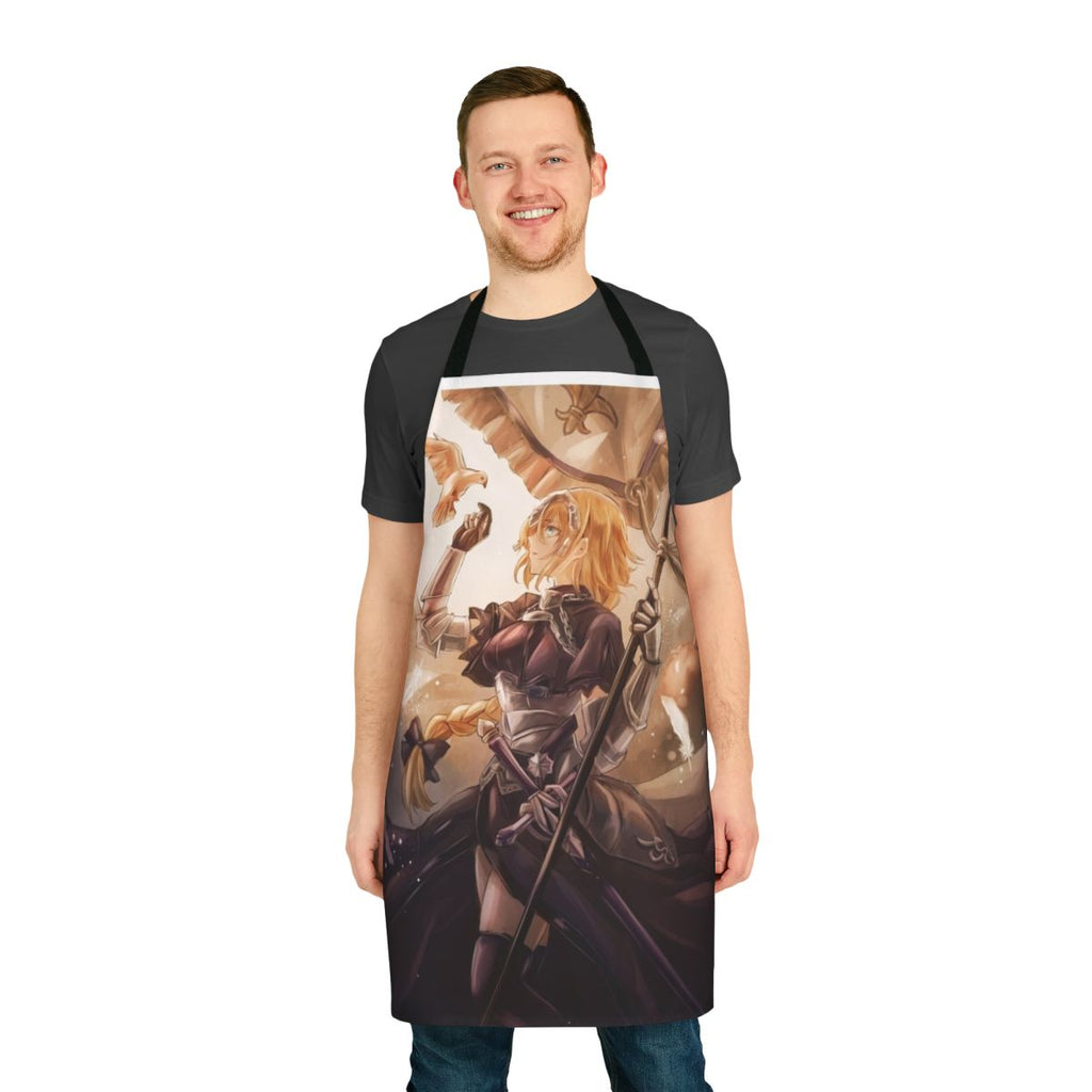 Anime-inspired apron featuring the iconic Joan of Arc character