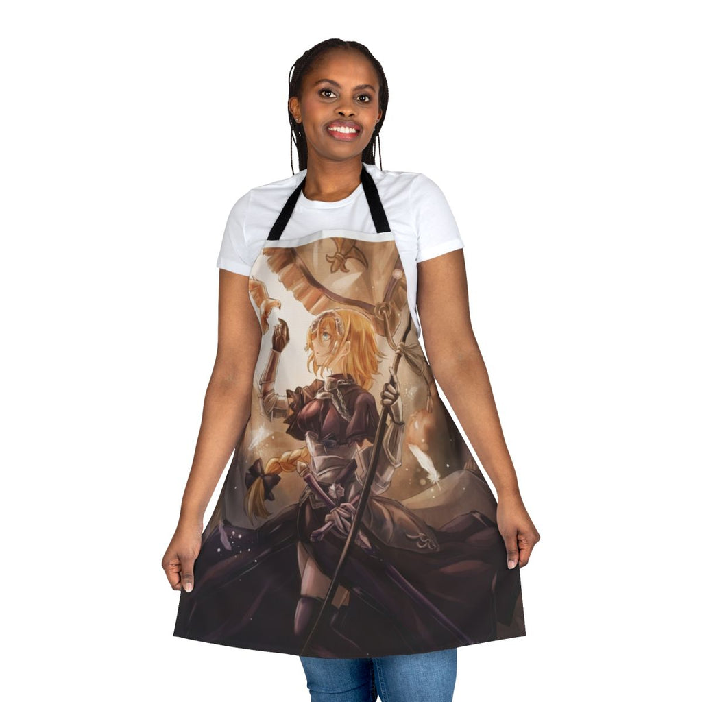 Anime-inspired apron featuring the iconic Joan of Arc character