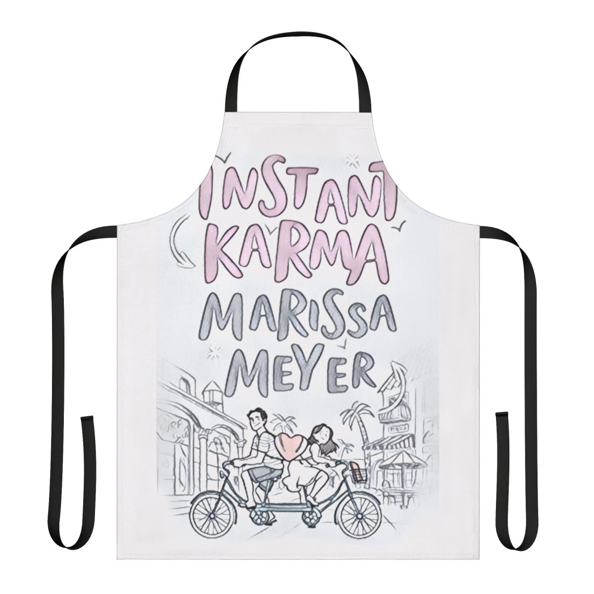 Inspired Karma Apron with Lunar Chronicles Book Motifs