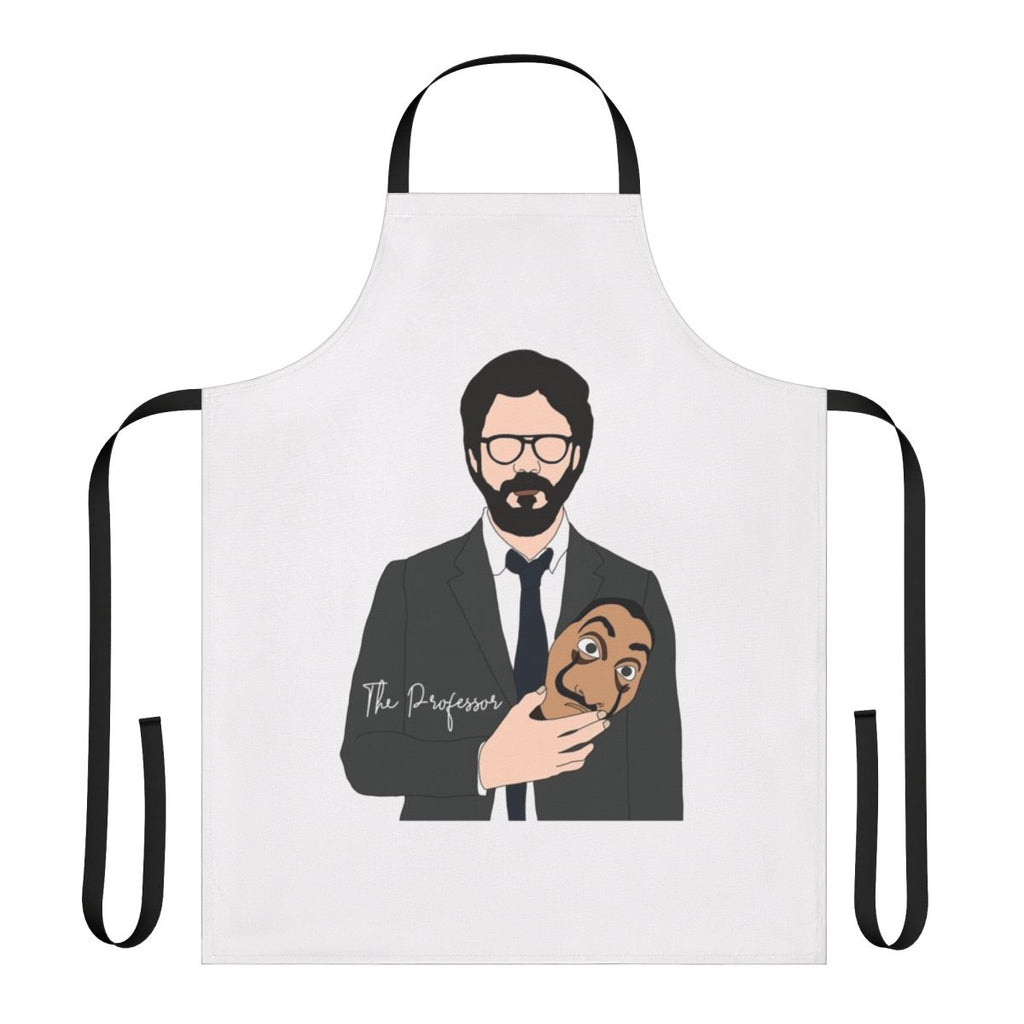Apron featuring the Professor and the Mask from the Netflix series Money Heist