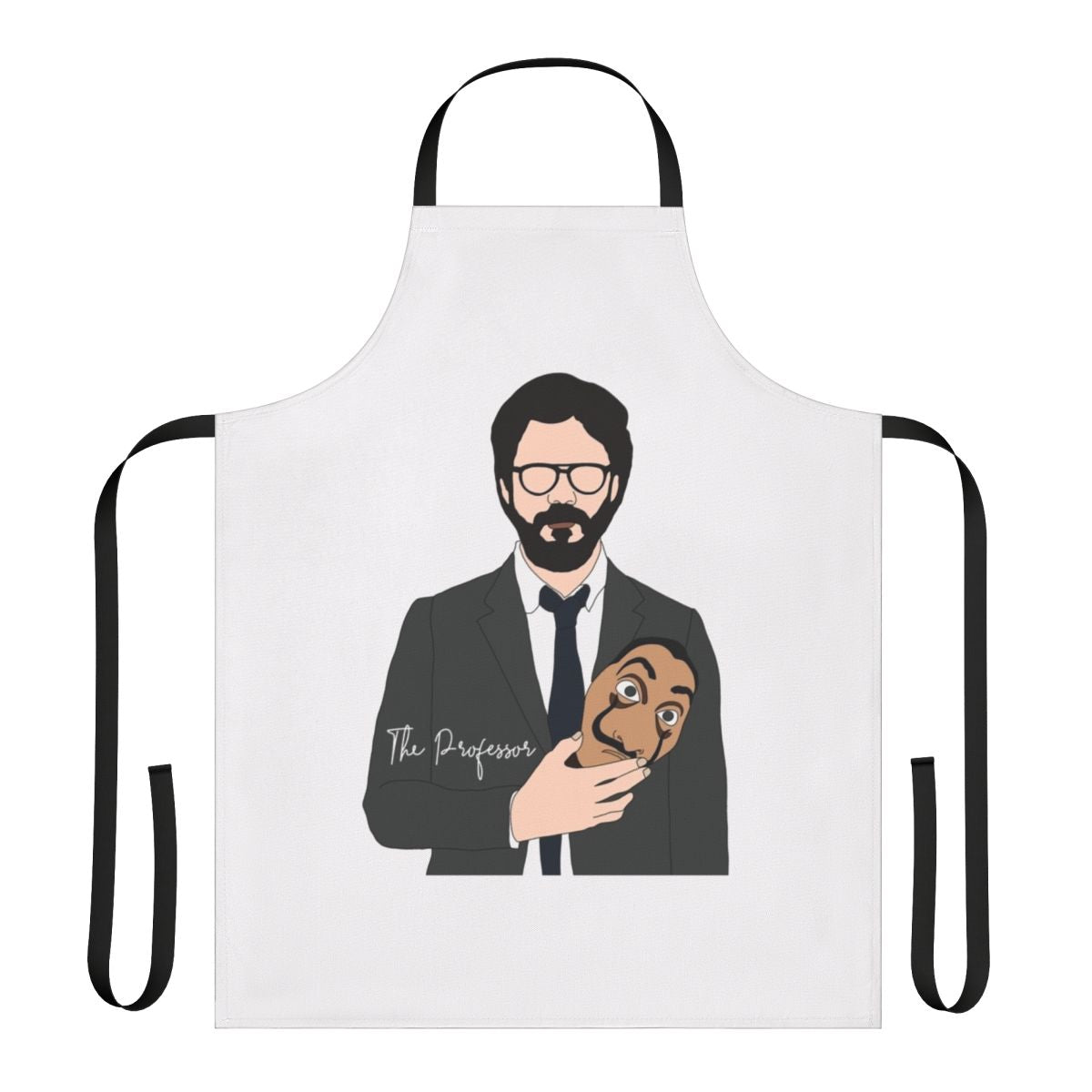 Apron featuring the Professor and the Mask from the Netflix series Money Heist