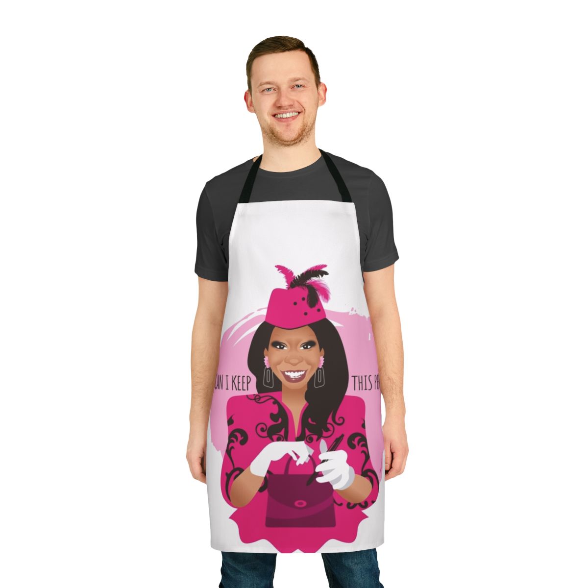Oda May Brown Apron featuring Ghost movie-inspired artwork