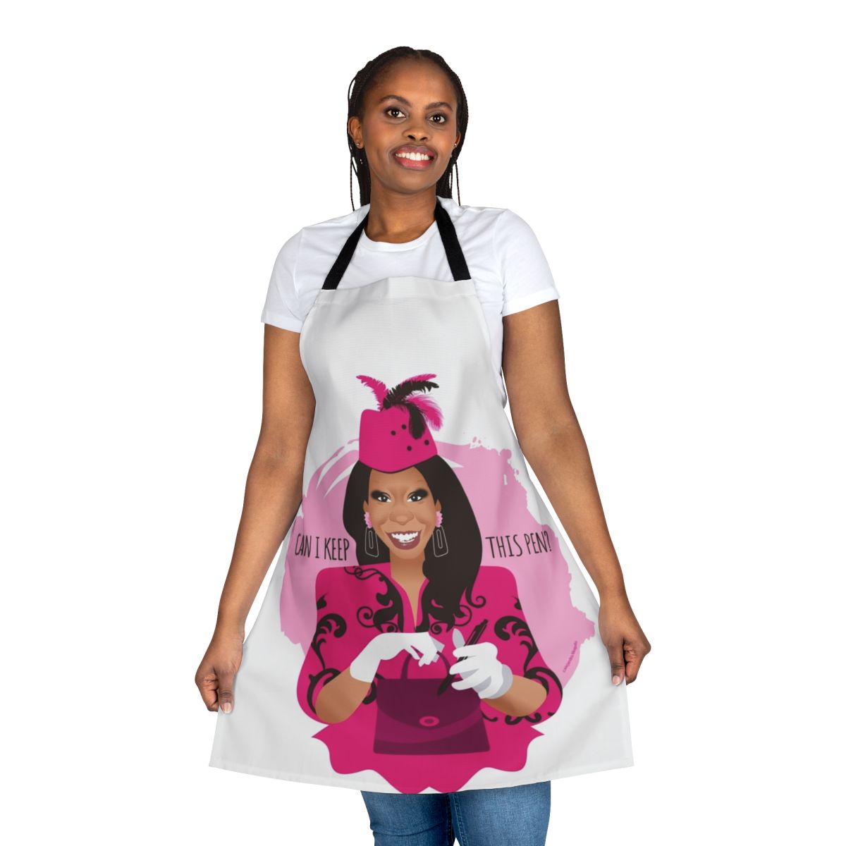 Oda May Brown Apron featuring Ghost movie-inspired artwork