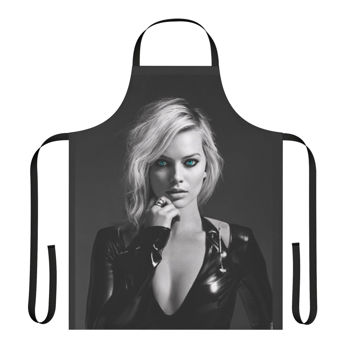 Vibrant apron featuring Margot Robbie's Harley Quinn character from Suicide Squad