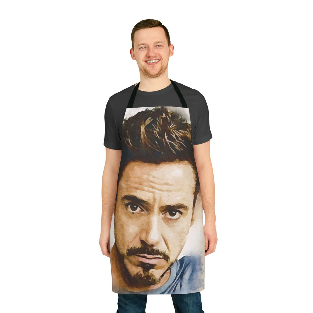 Robert Downey Jr inspired apron, featuring the famous actor