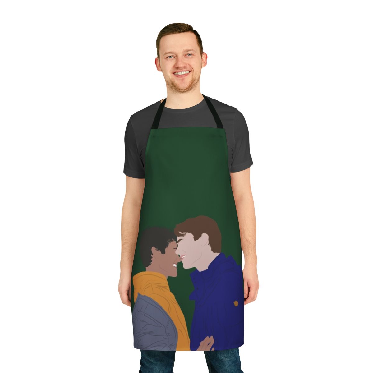 Inspired Young Royals Fan Art Apron with Line Art Design