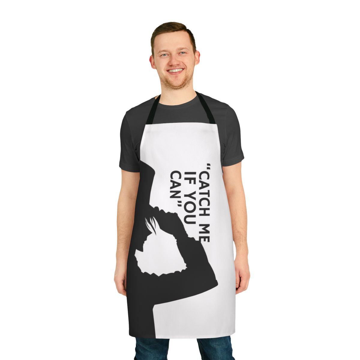 Apron featuring inspirational quotes from the character Moriarty in the anime series The Patriot
