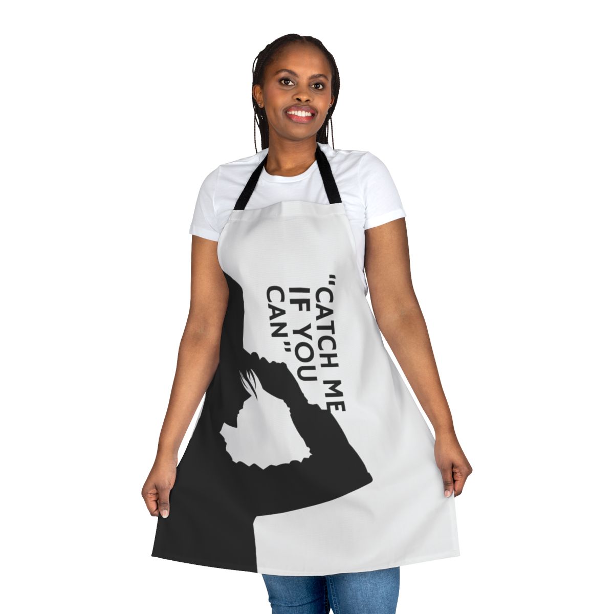 Apron featuring inspirational quotes from the character Moriarty in the anime series The Patriot