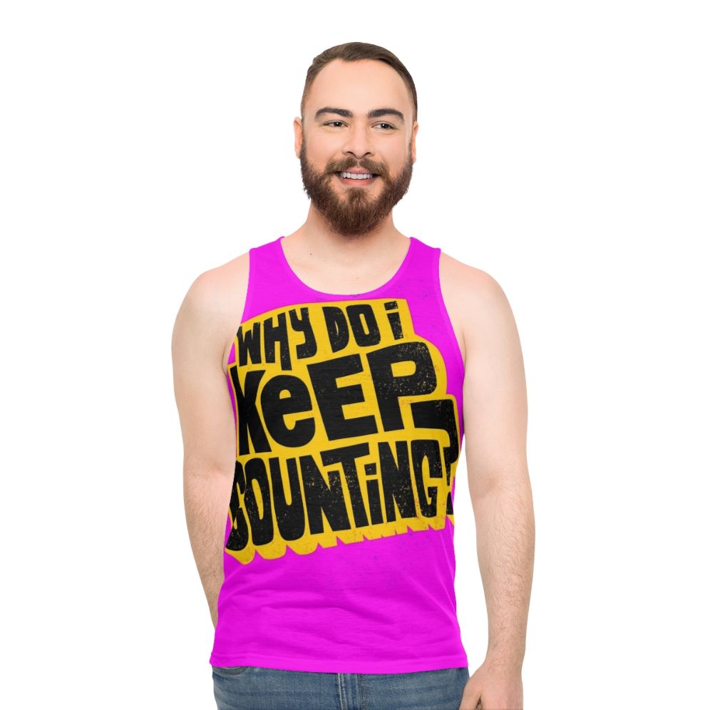 Inspiring unisex tank top with motivational typography