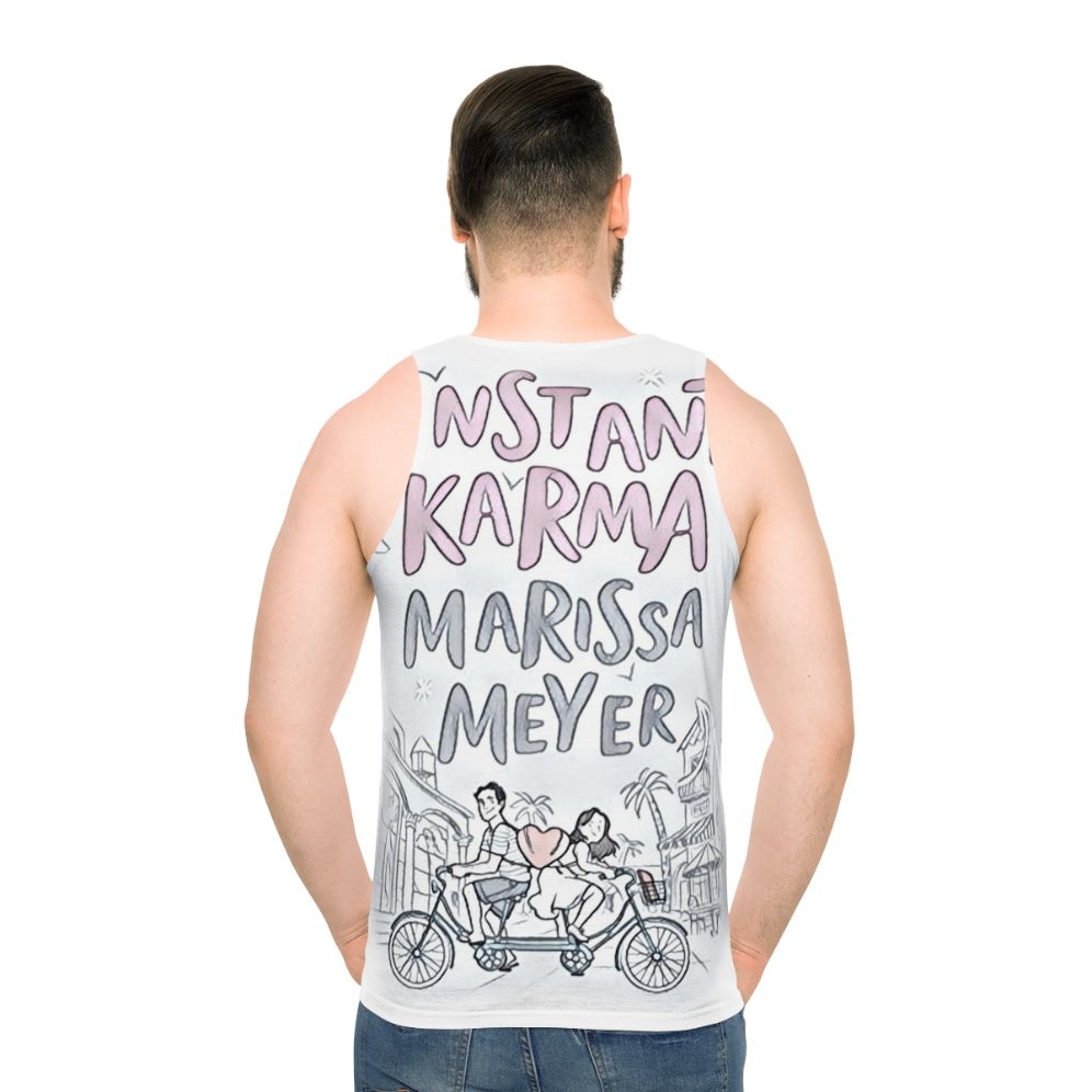 Instant Karma Unisex Tank Top with Sketch Art Design
