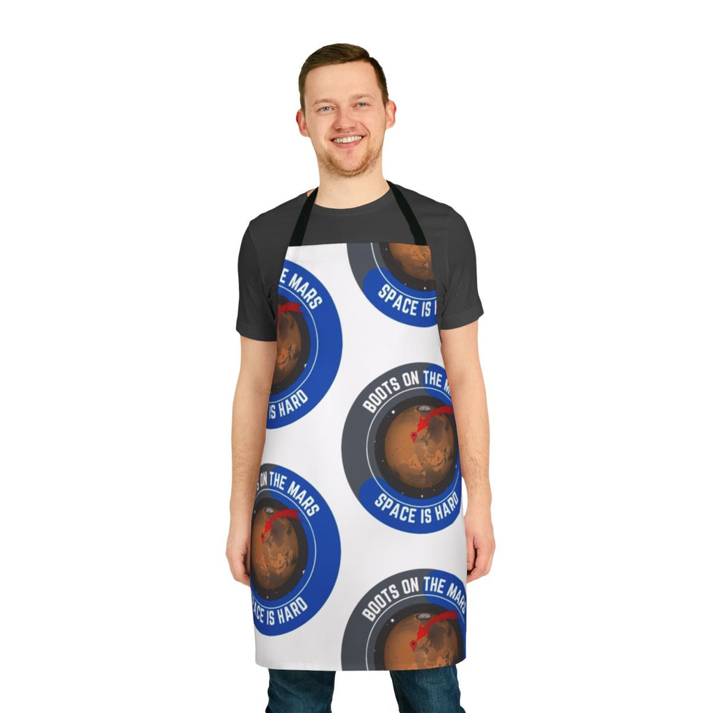 Apron featuring an artistic design inspired by the Netflix series "Space Force"