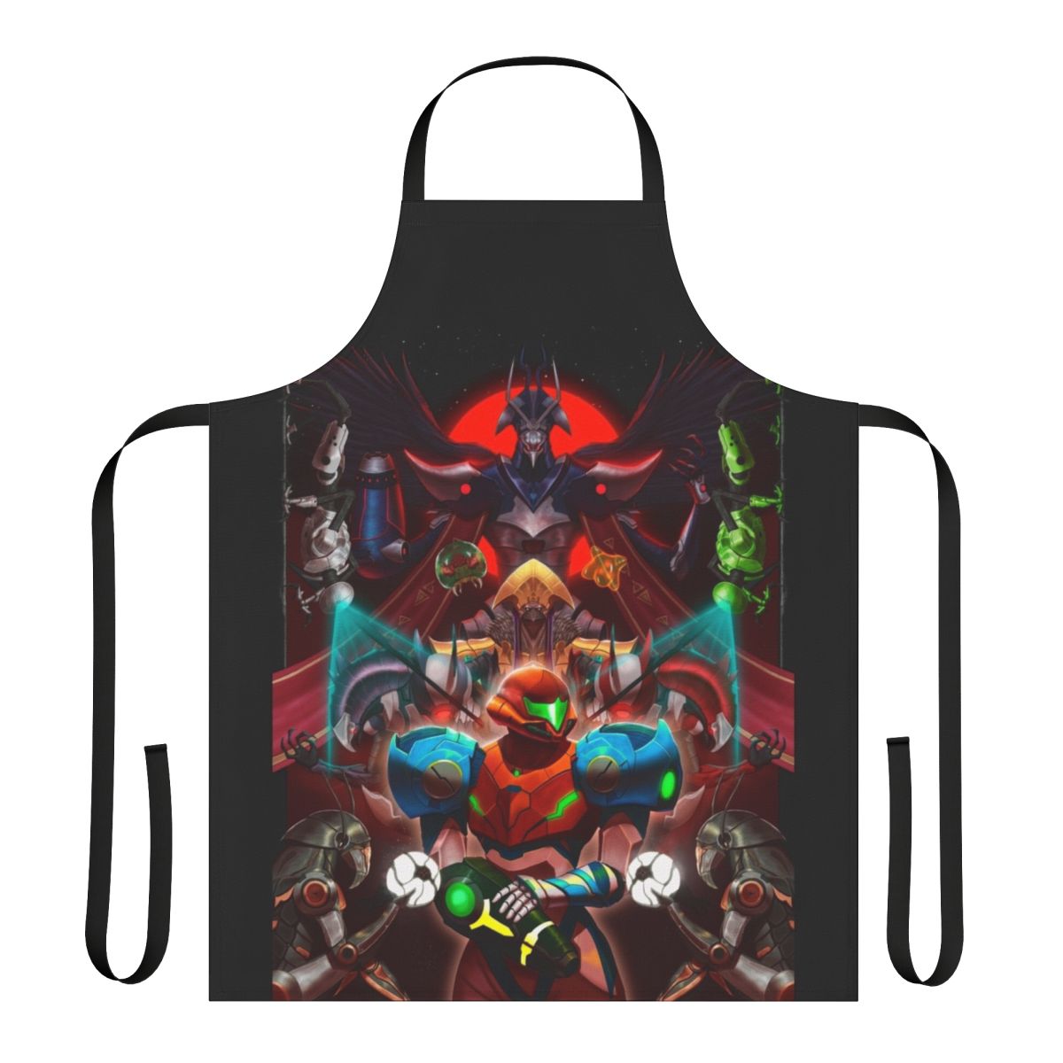 Metroid Dread inspired apron for video game fans and home chefs