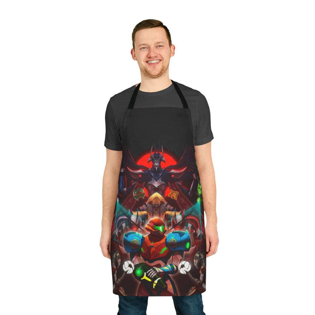 Metroid Dread inspired apron for video game fans and home chefs
