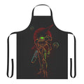 Bounty hunter themed apron with space and sci-fi graphics